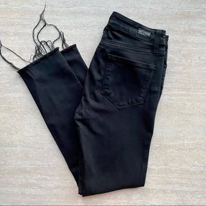 CLOSET CLOSING PAIGE Verdugo Ultra Skinny Raw Hem Black